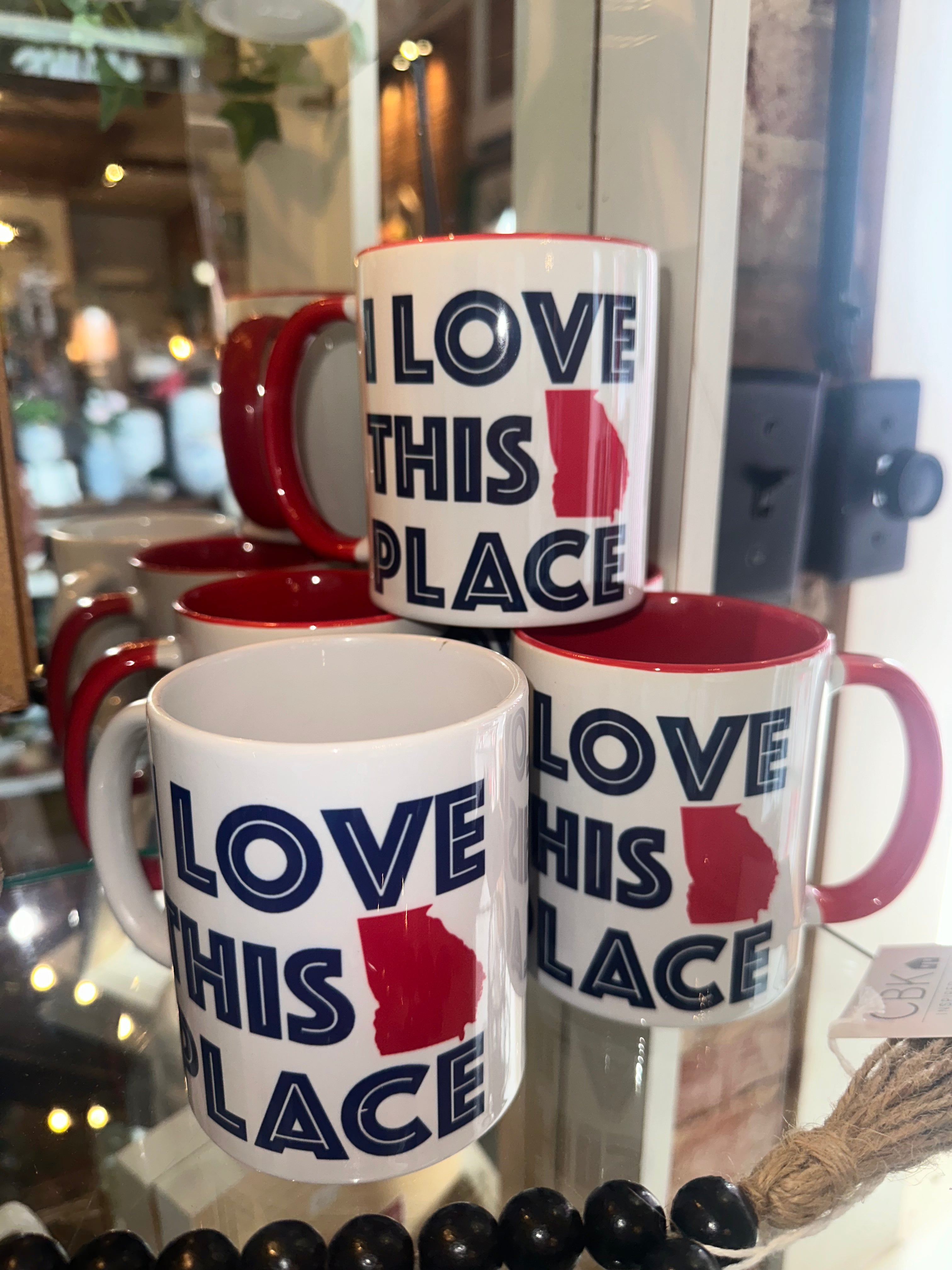 I Love This Place Coffee Cups