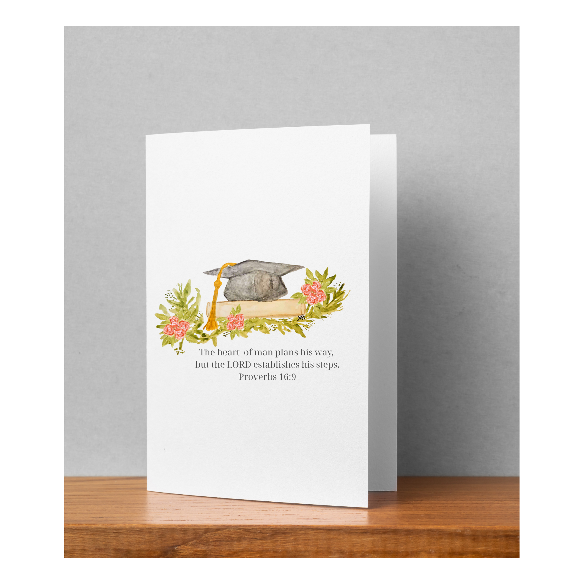 Hand-Painted Watercolor Folded Greeting Cards