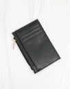 Caroline Hill Molly Zip Card Holder Black