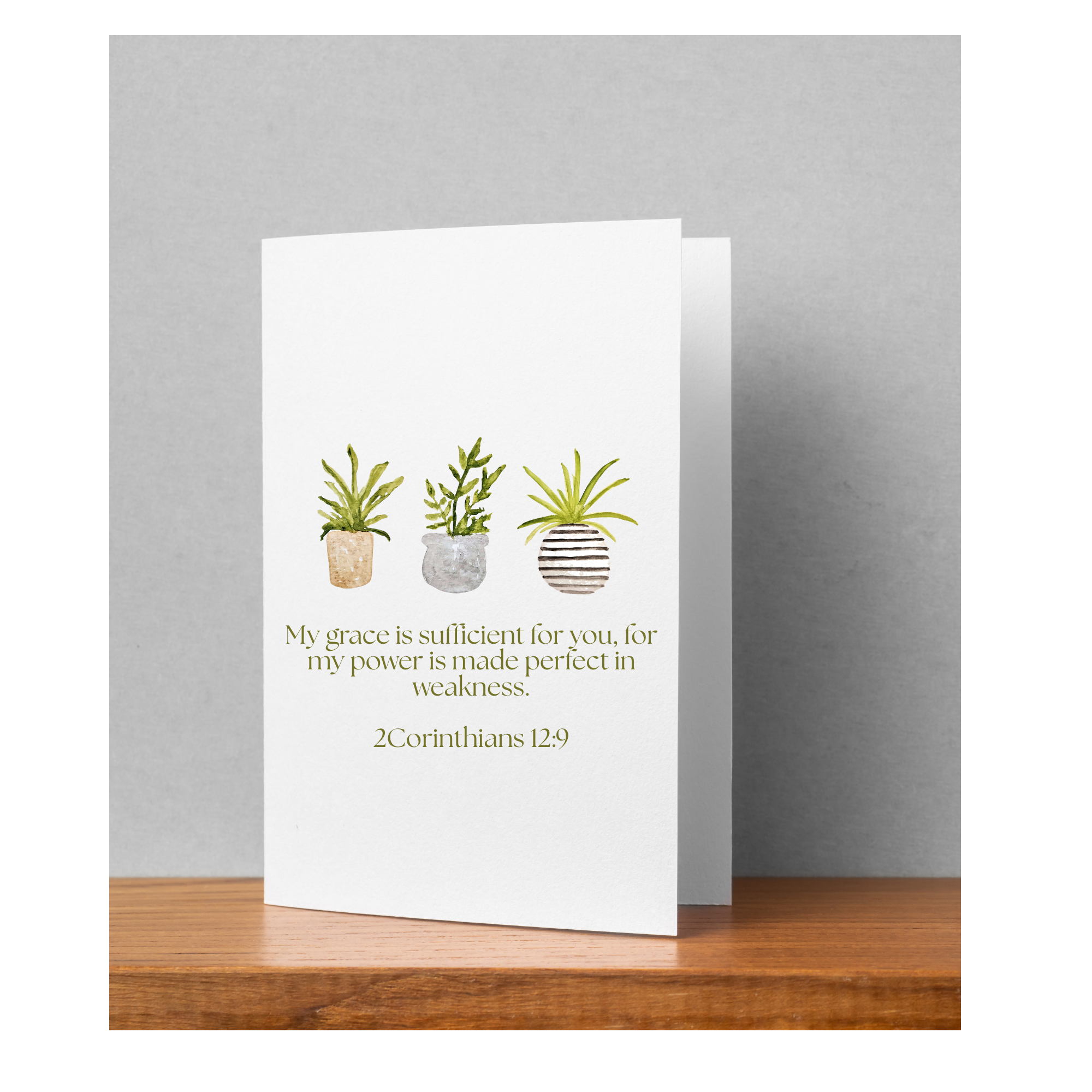 Hand-Painted Watercolor Folded Greeting Cards