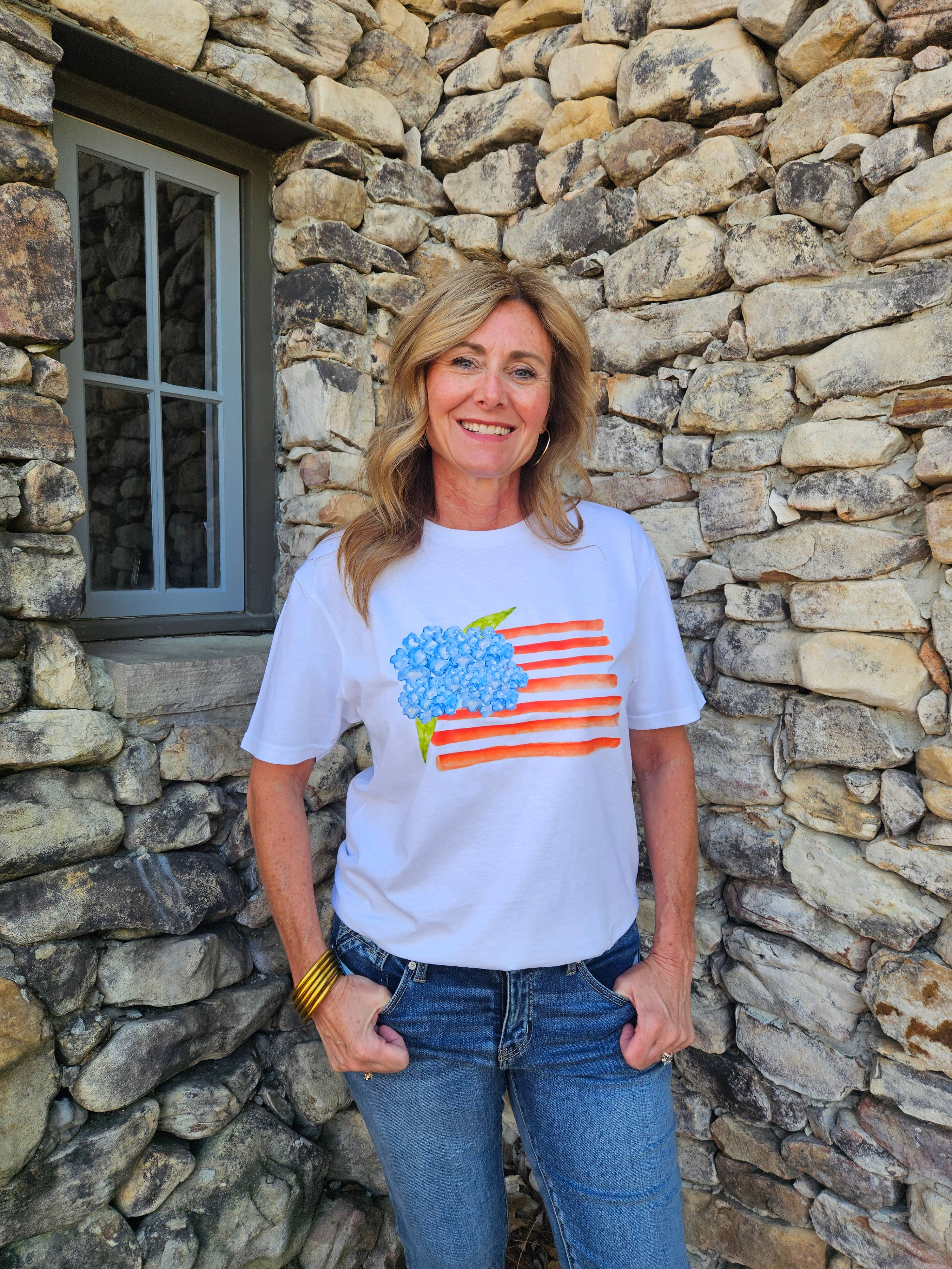 Hydrangea Flag T-Shirt