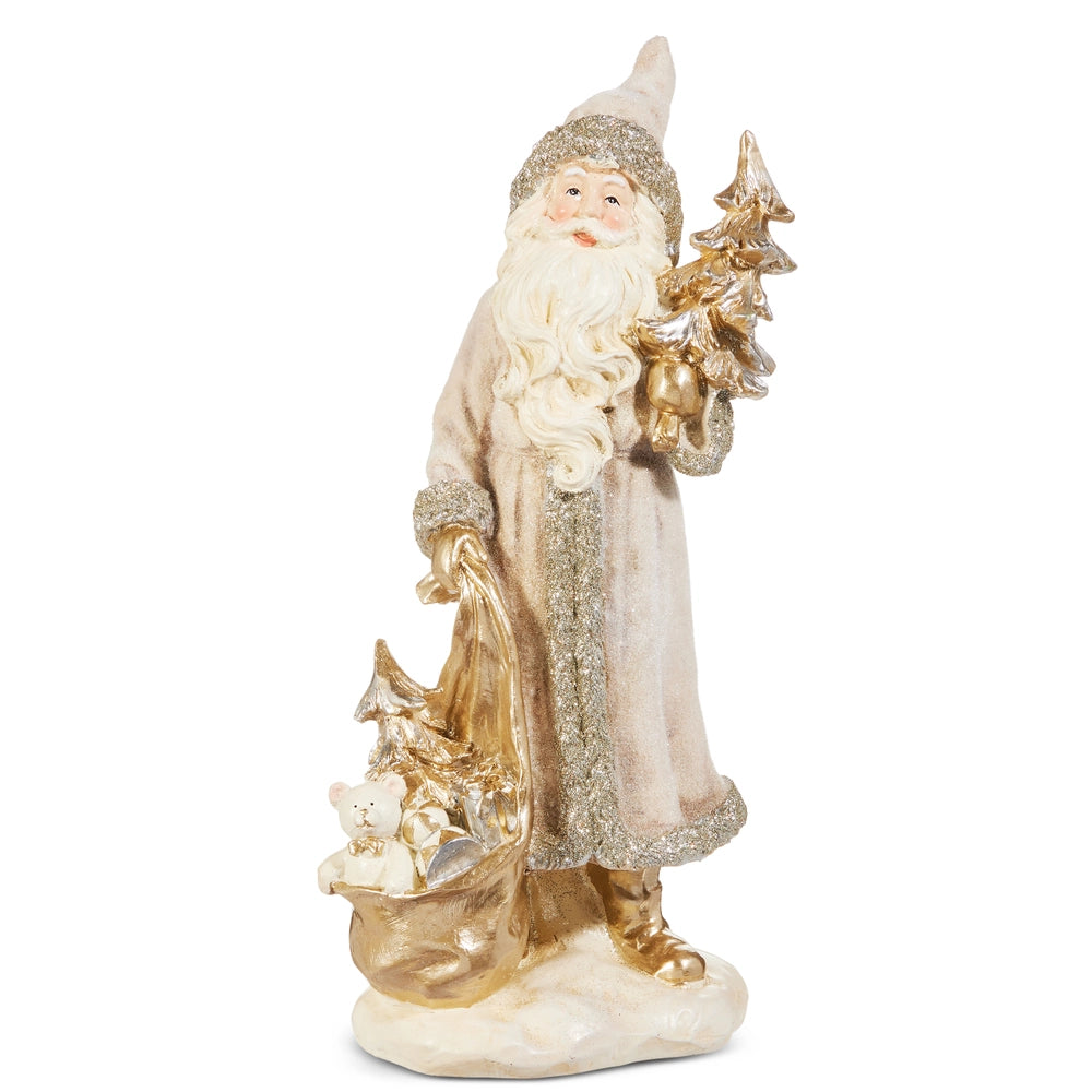 RAZ Silver Woodland Santa