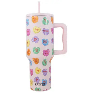 Candy Heart Tumbler Cup