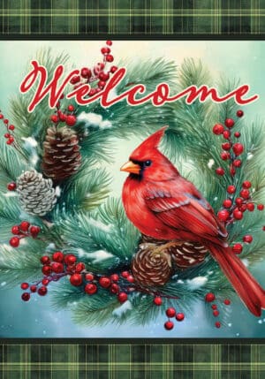 Custom Decor Yard Flag, Cardinal
