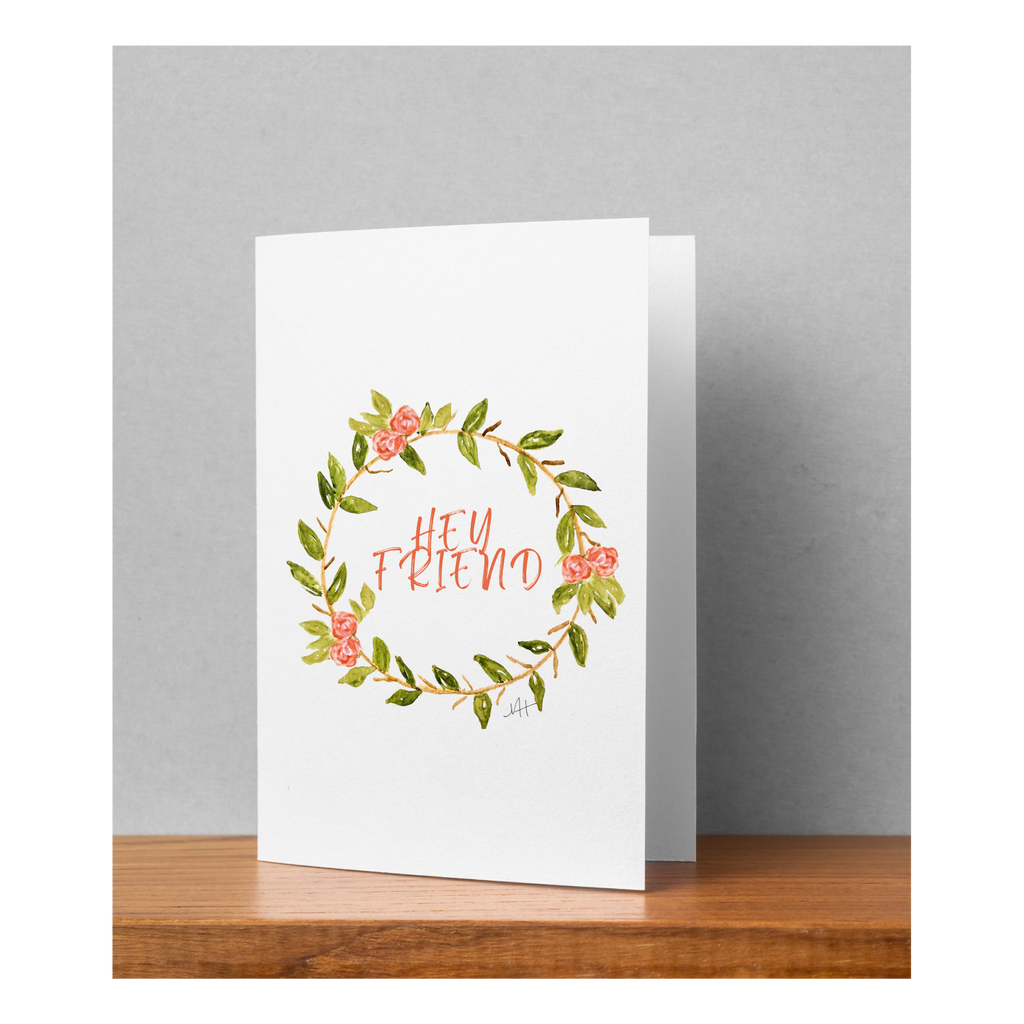 Hand-Painted Watercolor Folded Greeting Cards