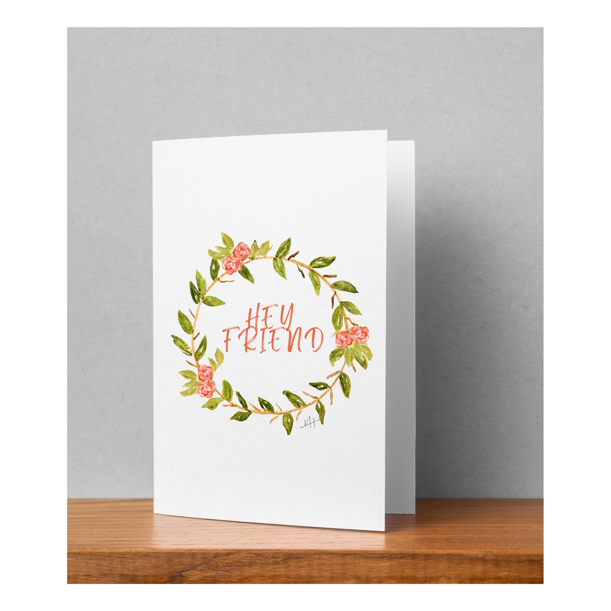 Hand-Painted Watercolor Folded Greeting Cards