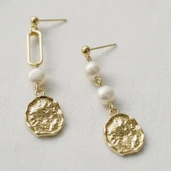 Baroque Pearl Dangle Earrings