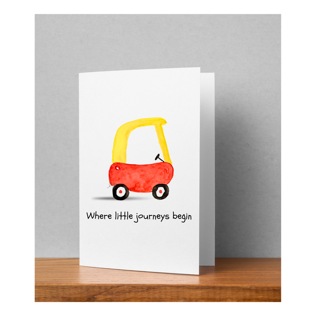 Hand-Painted Watercolor Folded Greeting Cards