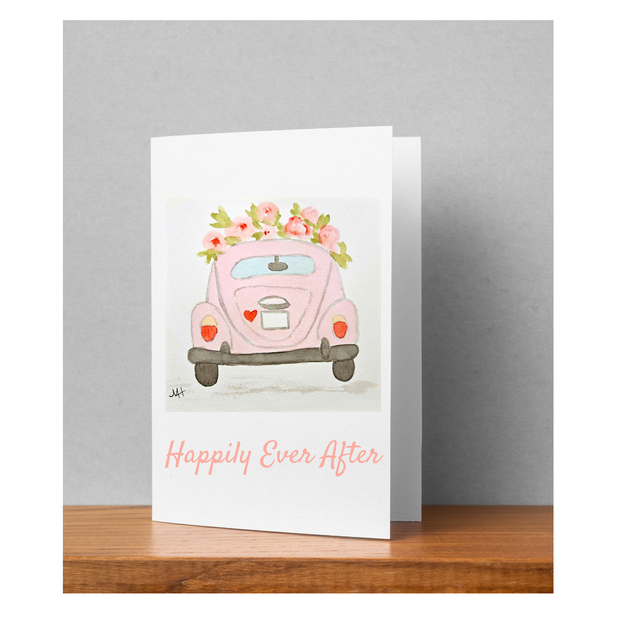 Hand-Painted Watercolor Folded Greeting Cards