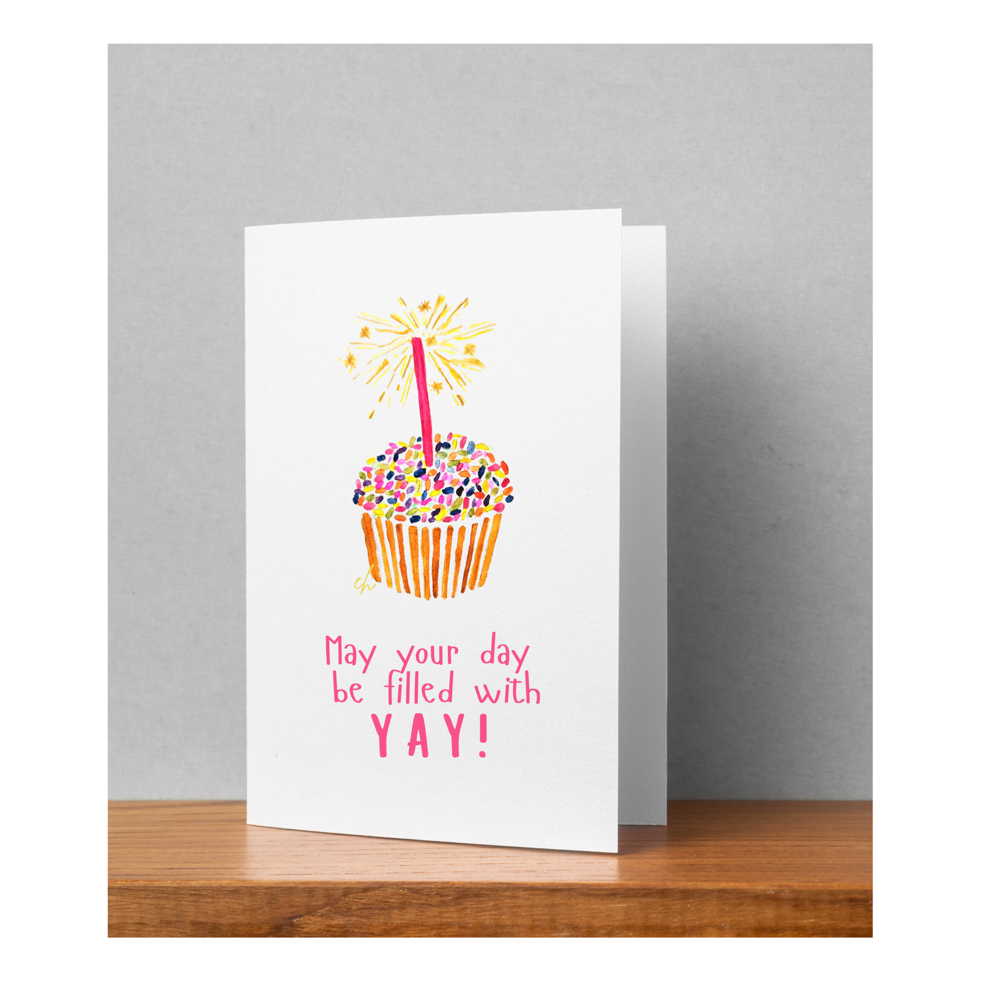 Hand-Painted Watercolor Folded Greeting Cards