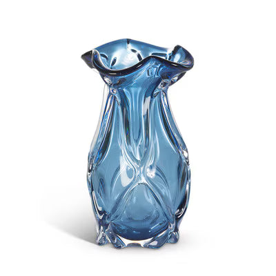 Park Hill Tidal Glass Vase, Blue