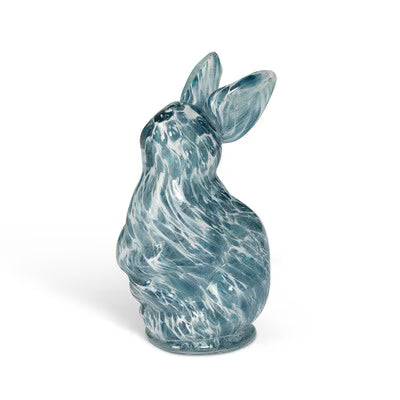 Park Hill Blue Glass Bunny, Small