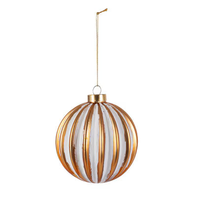 Burnished Gold Ball Ornament