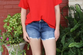Risen Dark Jean Shorts