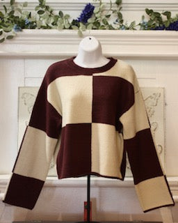 Double Zero Checkered Sweater