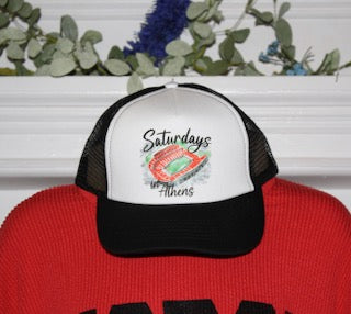 Saturdays in Athens Trucker Hat