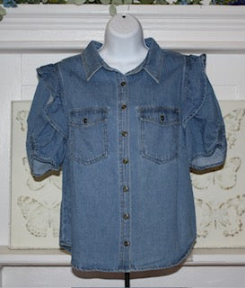 Risen Denim Blouse