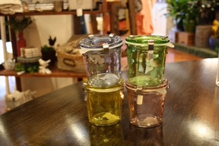 Colored Glass Jars