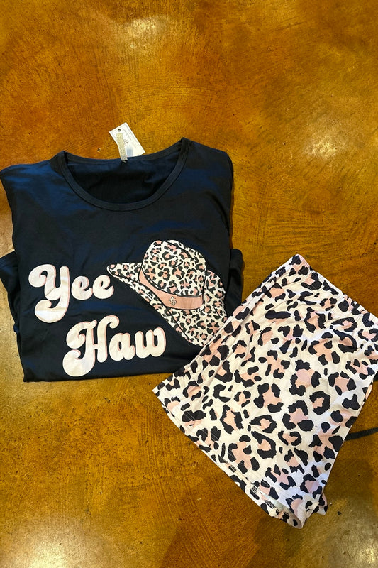 Cheetah Yee Haw Pajamas