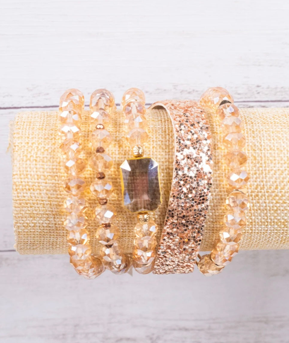 Champagne Bracelet Set