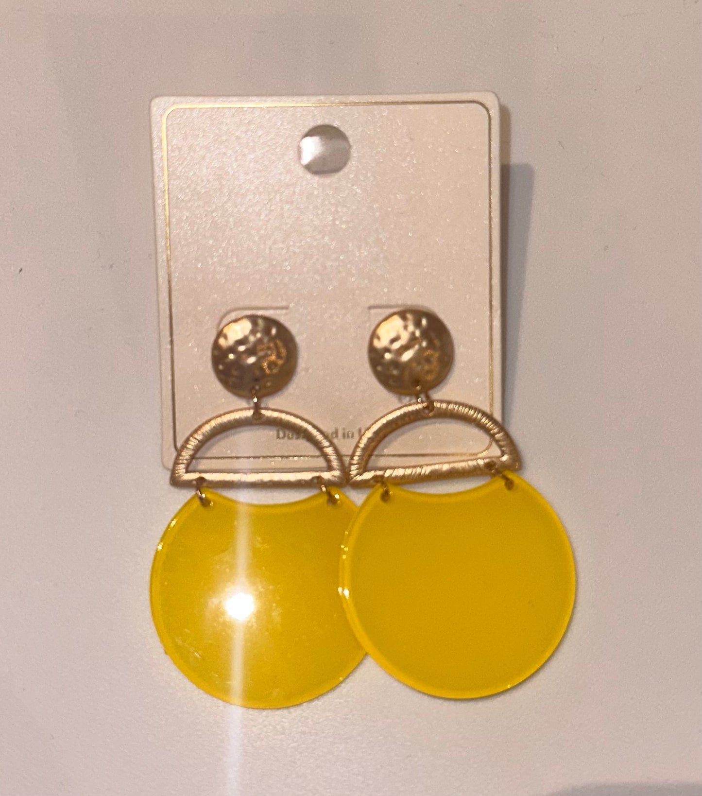 Yellow Earrings