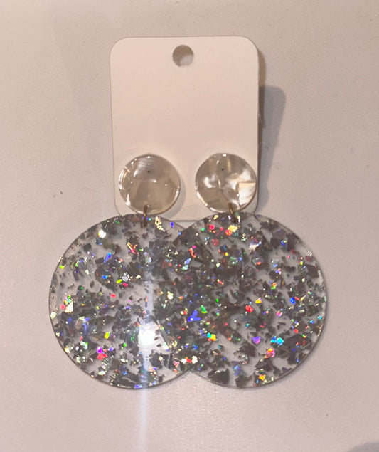 Silver Sparkle Earrings