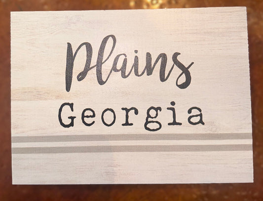 Plains Georgia Sign