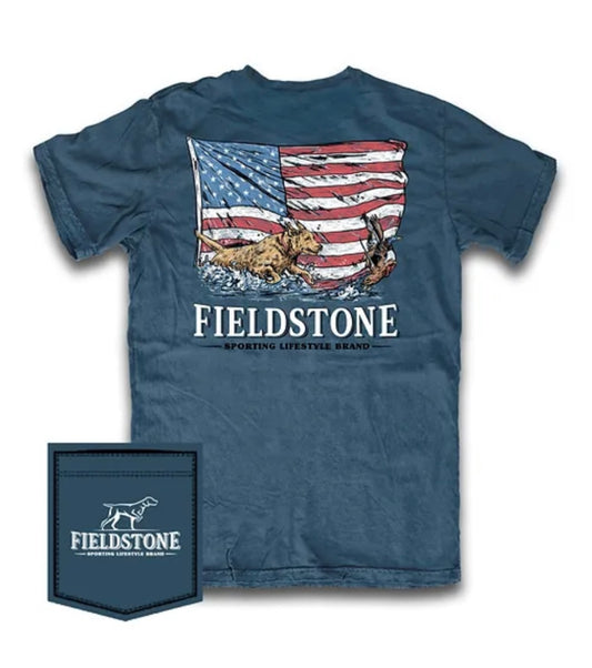 Men's Flag & Water Navy Fieldstone Shirt