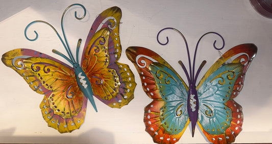 Small Metal Colorful Butterflies