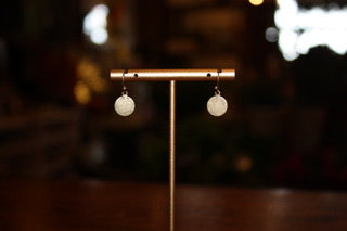 Arcoba Round Gold Dangle Earrings