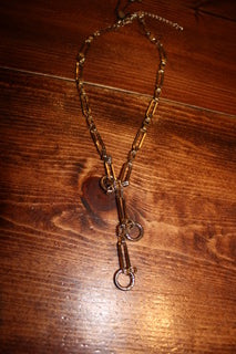 Canvas Style Gold Link Necklace