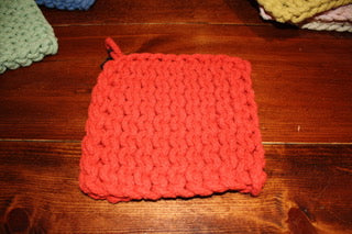 Square Cotton Crocheted Pot Holders