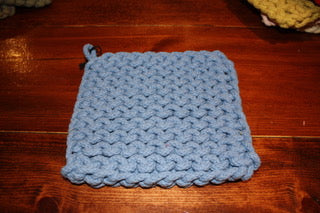Square Cotton Crocheted Pot Holders