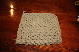 Square Cotton Crocheted Pot Holders