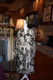 Umgee Black & White Maxi Dress