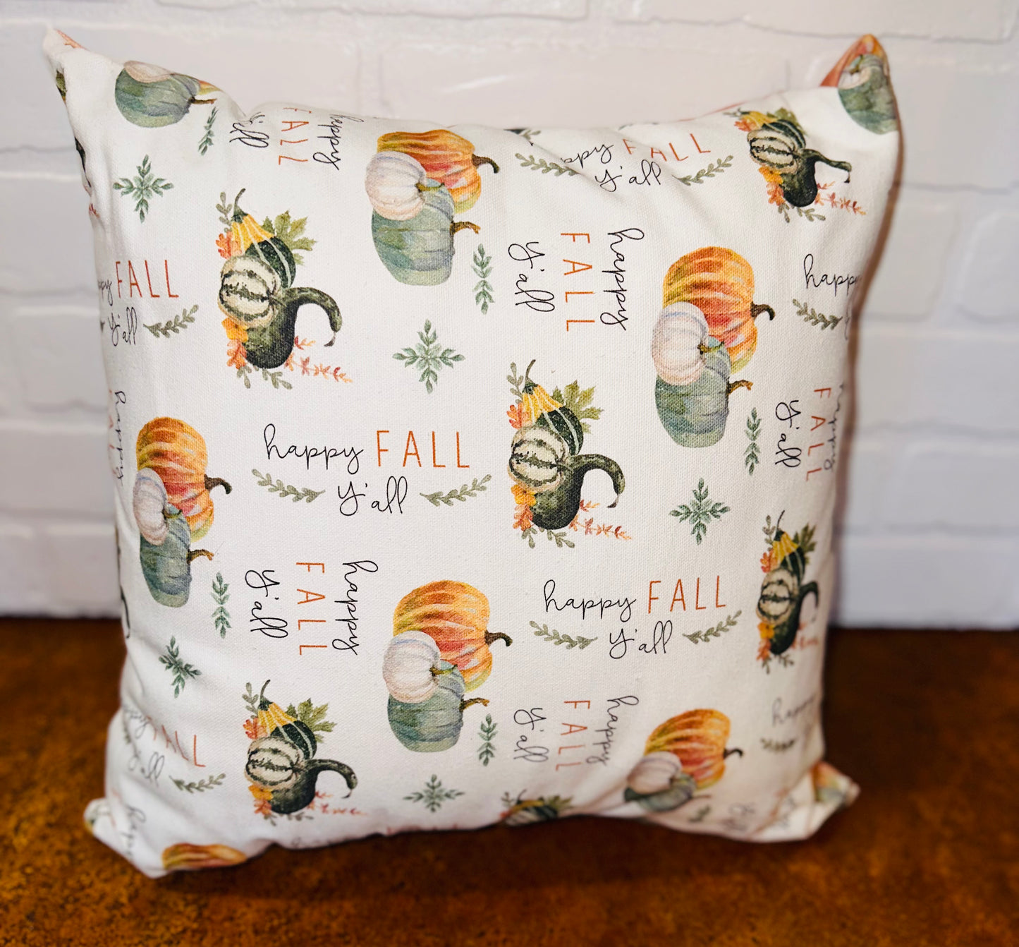 Happy Fall Y'all Two Sided Pillow