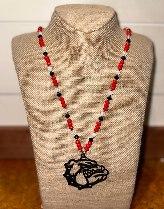 Ga Bulldog Necklace