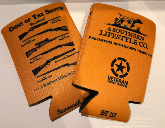 Gold Guns of the South Southern Lifestyle Koozies