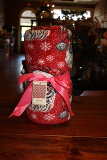 Red Simply Southern Christmas Blanket