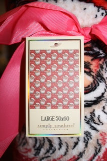 Red Simply Southern Christmas Blanket