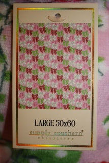 Pink Simply Southern Christmas Blanket