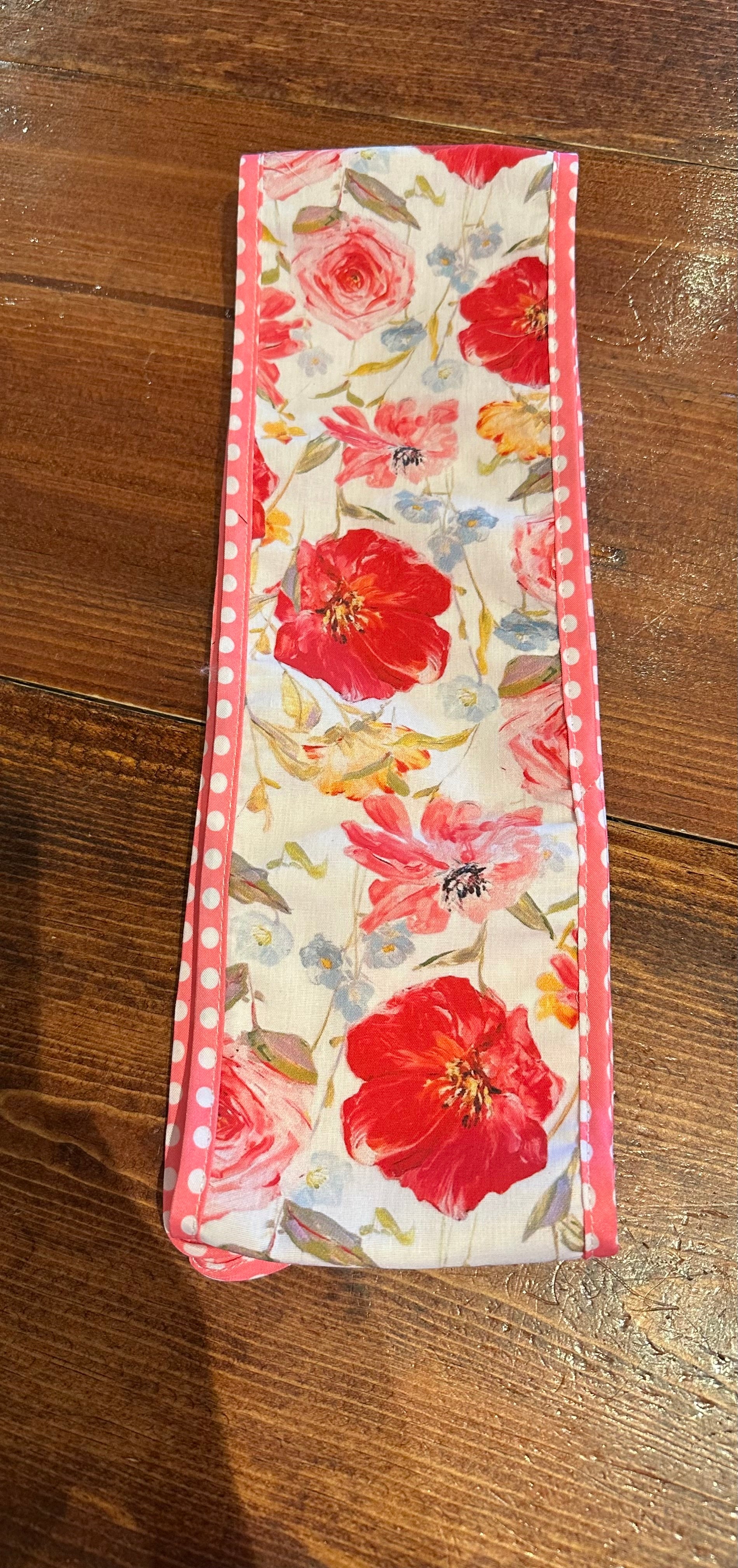 d.stevens wreath sash pink floral 4" x 56"