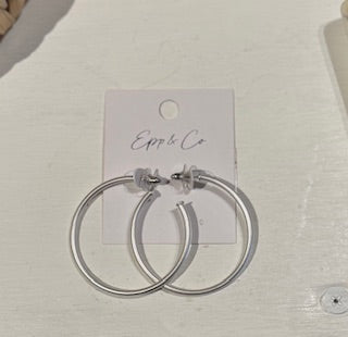 Epp & Co. Silver Hoop Earrings