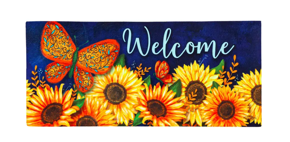 Sunny Autumn Welcome Switch Mat