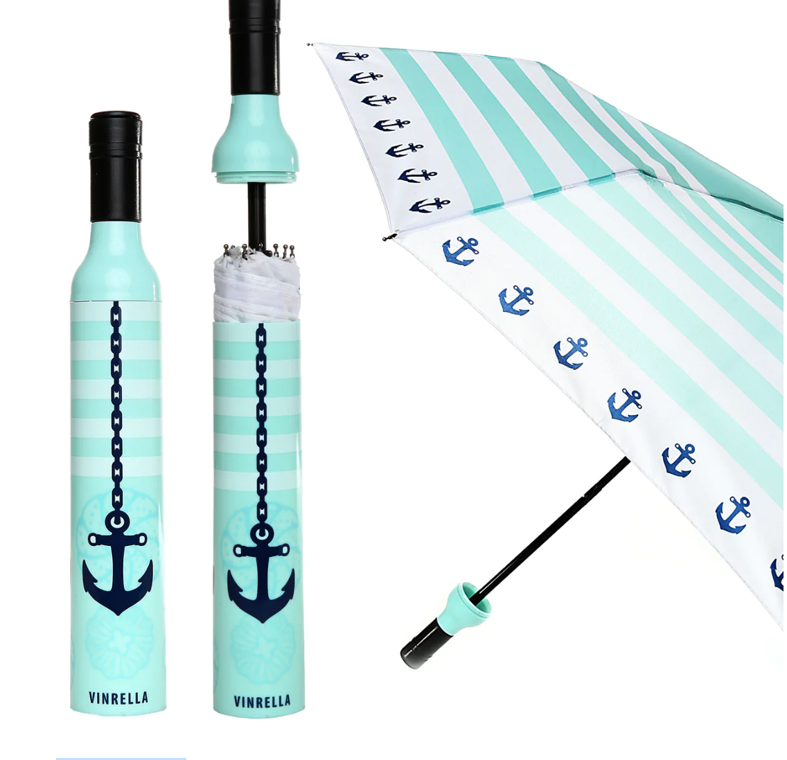 Seaside Wine Bottle Umbrella