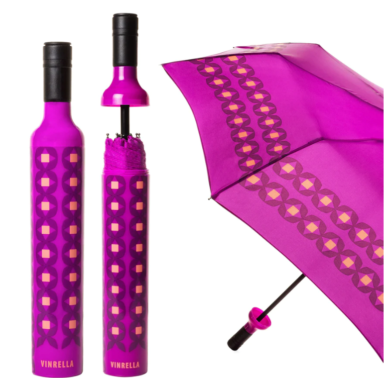 Morning Glory Wine Bottle Umbrella
