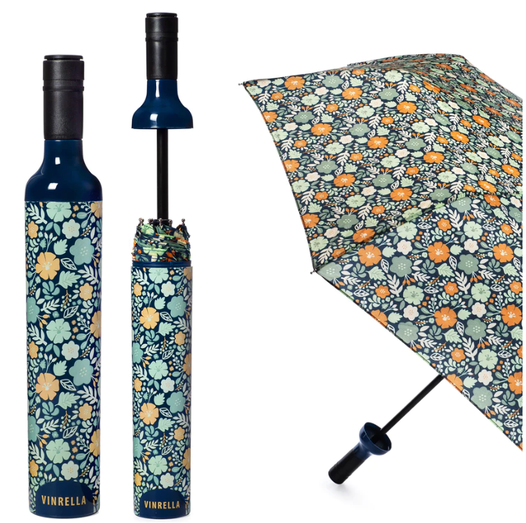 In Bloom Wine Bottle Umbrella