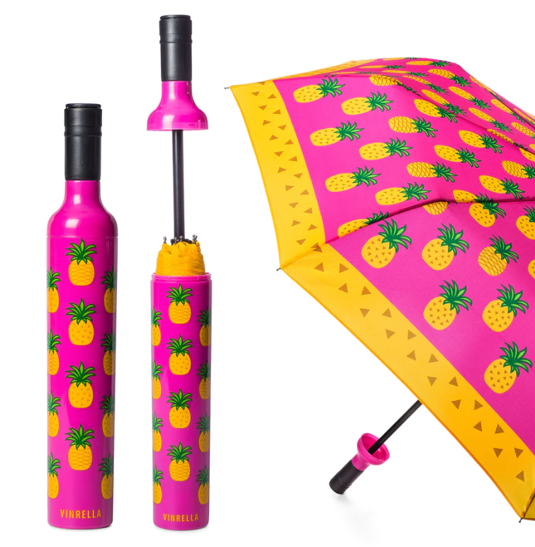 Pineapple Punch Wine Bottle Umbrella