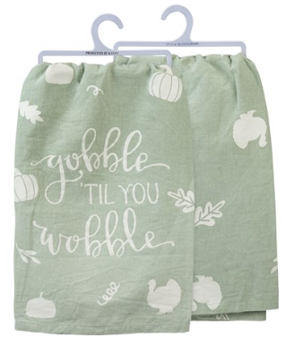 Gobble Till You Wobble Tea Towels