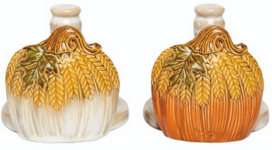 Classic Harvest Pumpkin Ceramic Paper Towel Holder 2 Asst.